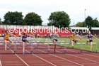 Girls hurdles, Northern Inter-County Schools, Gateshead International Stadum. Photo: David T. Hewitson/Sports for All Pics